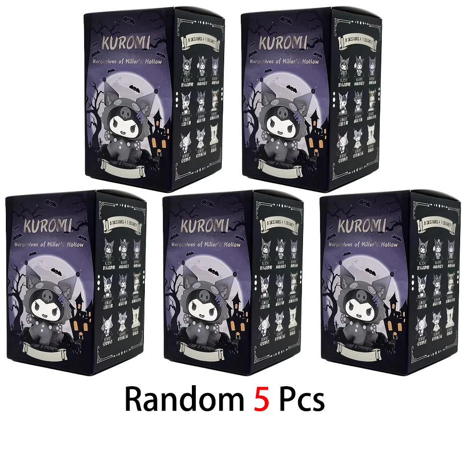 Sanrio Blind Box Cartoon Kuromi Puppe Glücksbringer Anime-Serie Actionfigur Modellpuppe Kinderspielzeug Schreibtisch-Deko Geburtstagsgeschenk