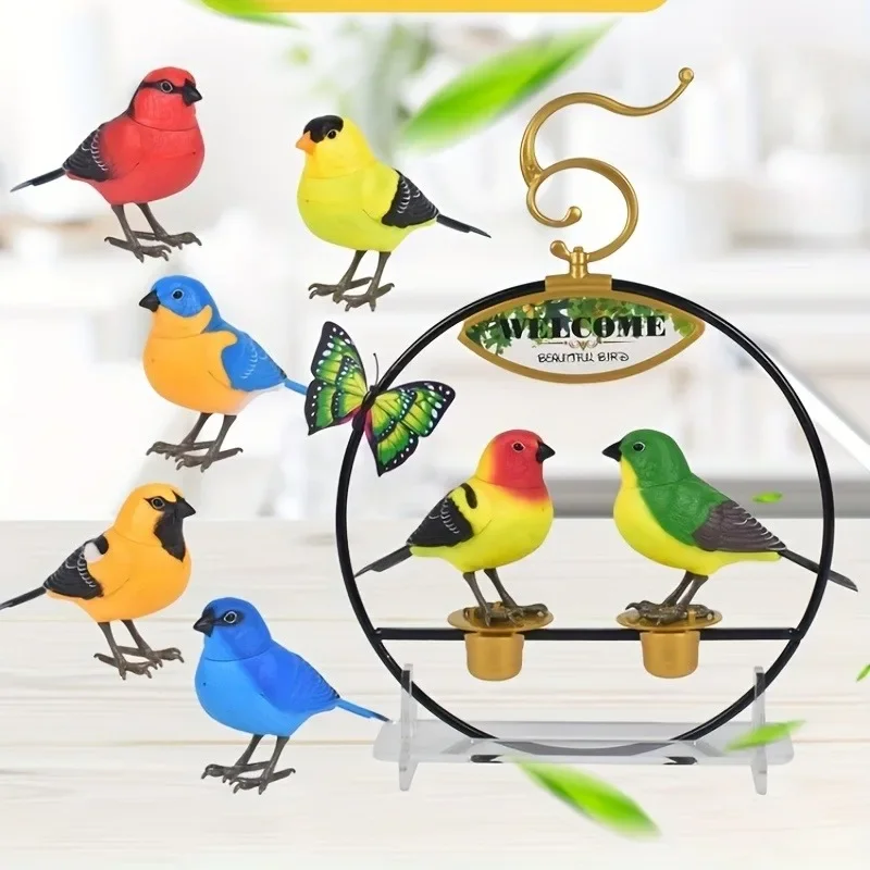 Simulation Electronic Bird Toys for Kids Electric Singing Bird Toy Cute Interactive Bird Toy with Motion & Sound Control