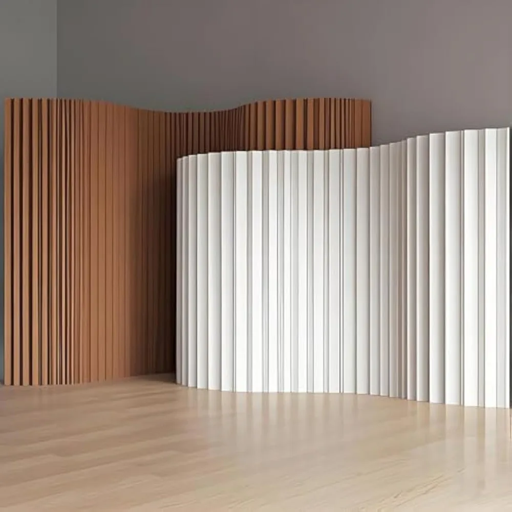 Maßgeschneiderter, faltbarer Raumteiler aus Papier, leichte, freistehende Sichtschutz-Trennwand für Zuhause oder Büro, faltbar, kompakt