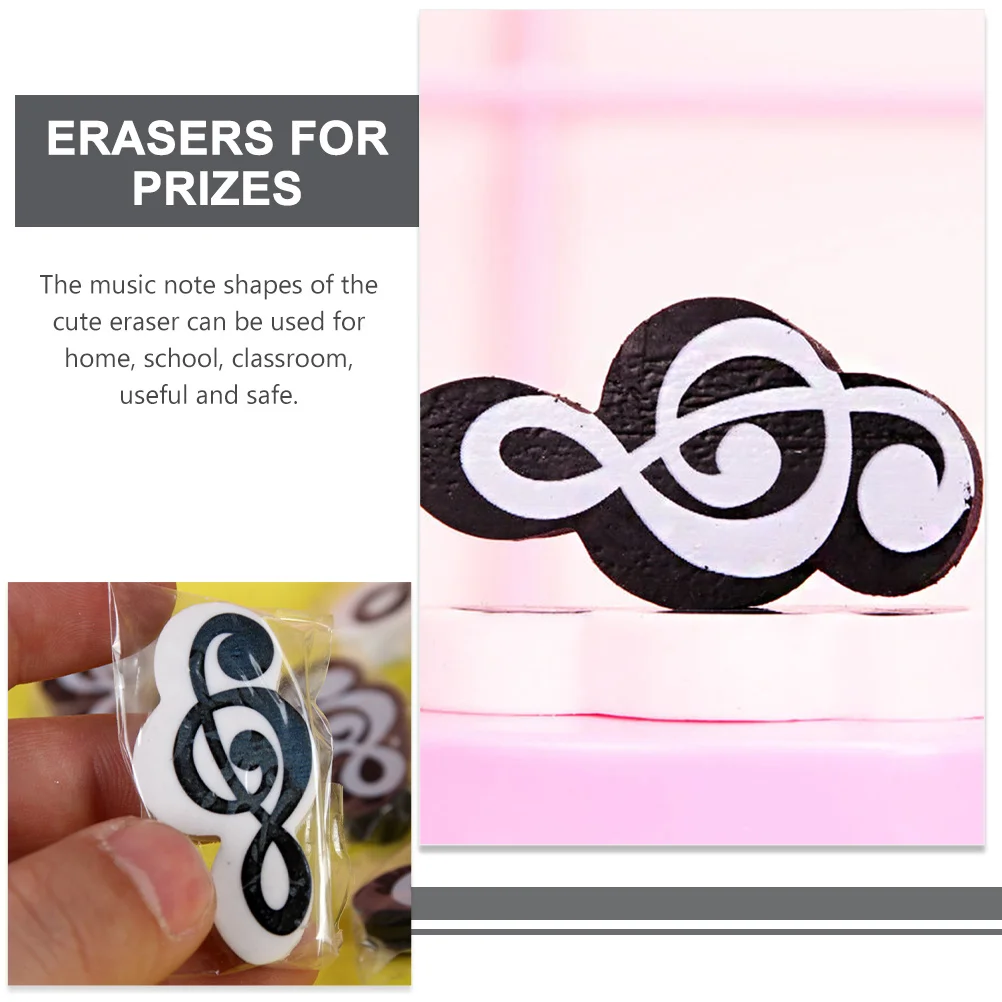 

20 pcs Music Reward Small Note For Students School Music Symbol Classroom Home Tpr Small Erasers Mini Erasers Bulk