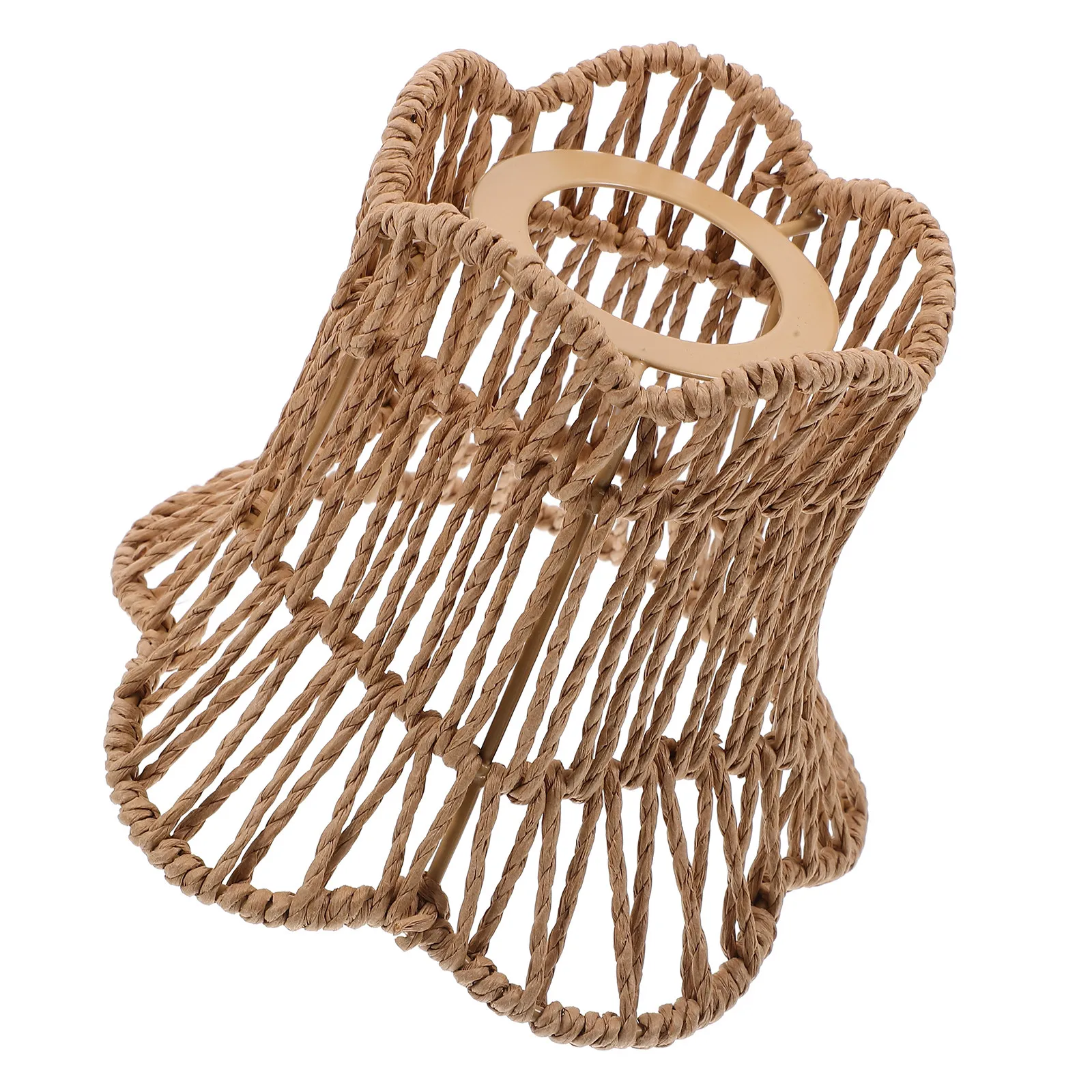 

Hand-Woven Rustic Lampshade Woven Lamp Shade for Ceiling Lamp Chandelier Pendant Farmhouse Decor Vintage Indoor Light Cover