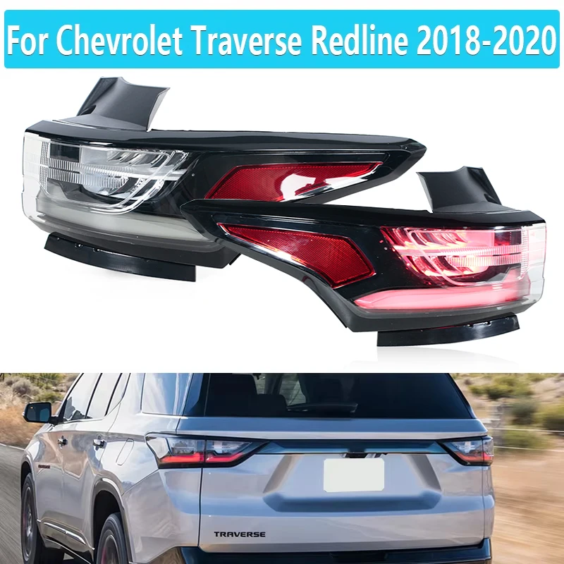 Luces LED traseras para Chevrolet Traverse, lámpara de marcha atrás de freno DRL, 2018, 2019, 2020, GM2804131, GM2805130, 84618032, 84838458