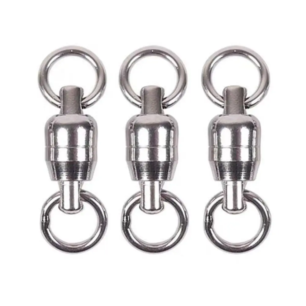 

Stainless Steel Solid Ring Ball Bearing Swivel For Saltwater Fishing Swivels Trolling Barrel Swivel Lure Connector