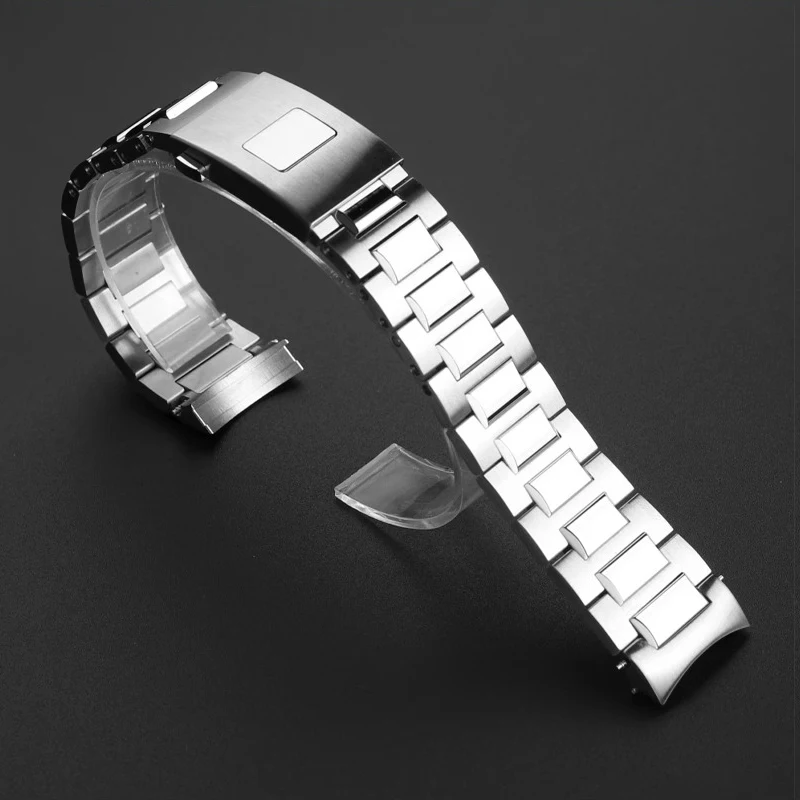 For IWC Portugeser Bracelet Strap Stainless Steel Chronograph 371607 Men 358312 Metal Strap Arc Curve End Watch Band watch parts