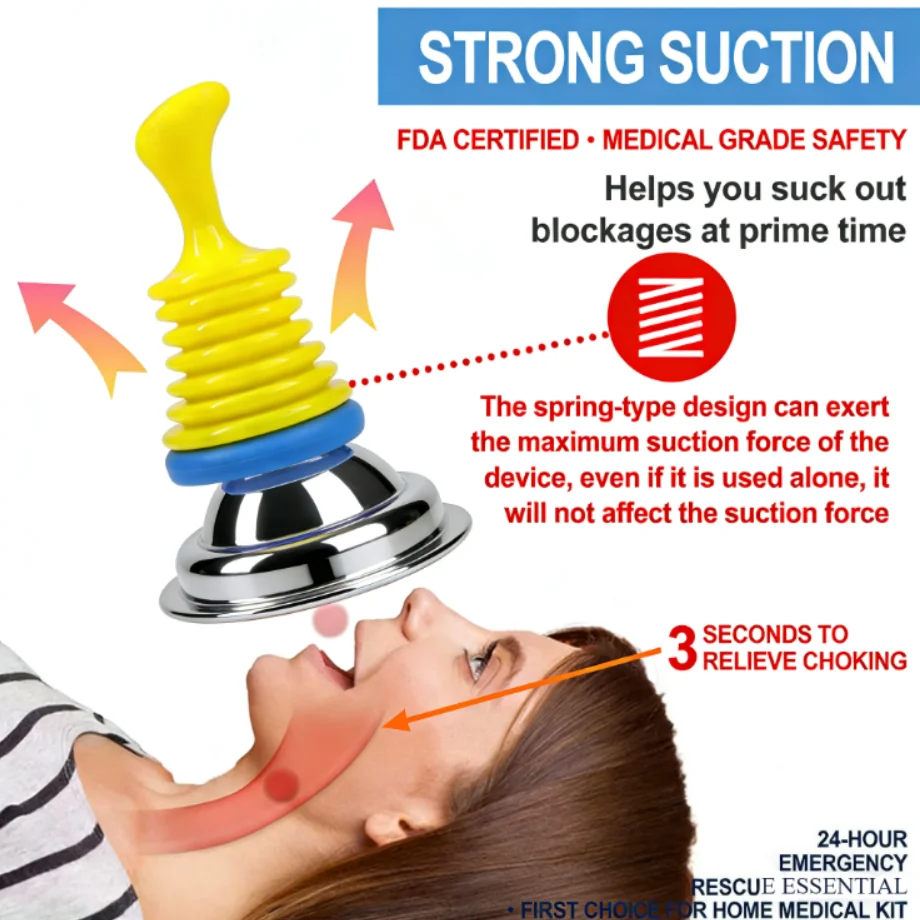 

Choking Emergency Device Breathing trainer, asphyxia emergency rescue mask, artificial cardiopulmonary device survival