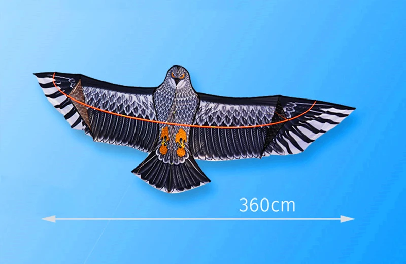 free shipping 3.6m large eagle kite line kevalr outdoor flying toys for adults ripstop nylon kites goldfish kite flying bird koi