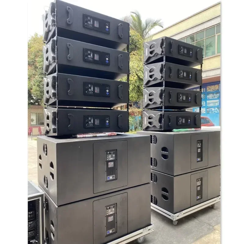 LA-2122P Active Line Array Dual 12-Zoll-Zwei-Wege-Line-Array, Soundausrüstung für den Innen- und Außenbereich, professionelles Audio-Soundsystem