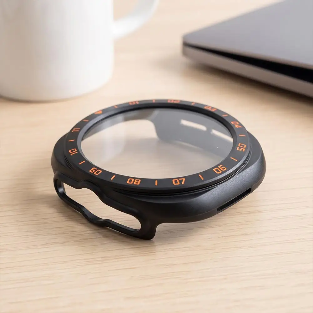 Full Cover Case For Samsung Galaxy Watch9 Watch Ultra 2 PC Bumper with Built In Screen Protector Tool Free Snap On Design