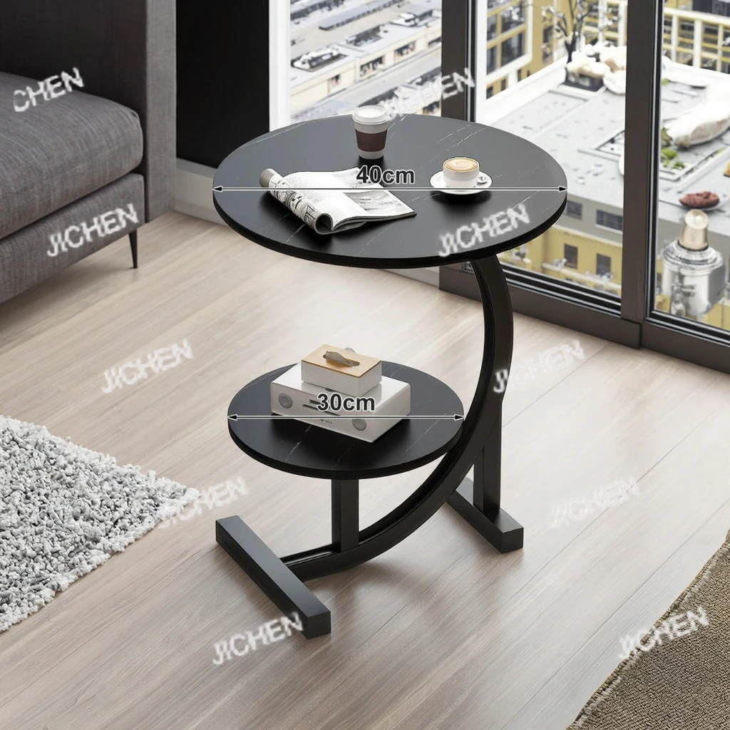 

Современный деревянный журнальный столик C-образной формы в скандинавском стиле, трансформируемый в прикроватную тумбочку, для гостиной, домашняя мебель