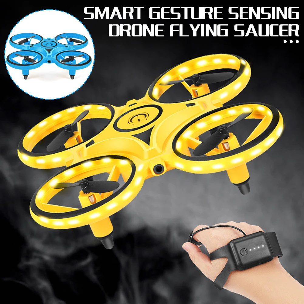 Hand Controlled Drone-Toy With Watch Controlled High Speed Stable Aircrafts Toys Gift For Children\'s Day