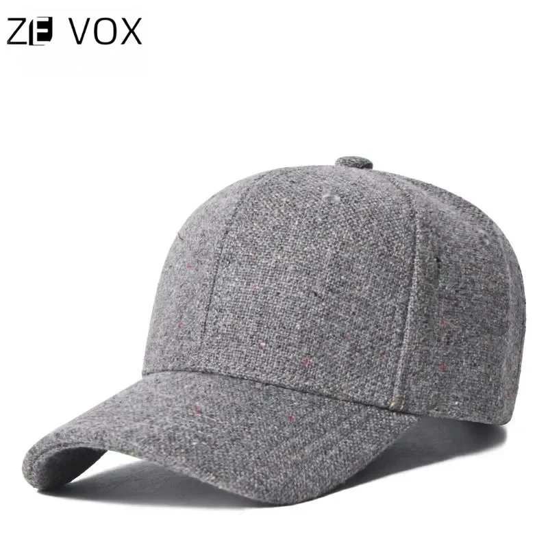 Winter Fashion Wool Baseball Caps for Women Spring and Autumn Korean Style Leisure Sunshade Duck Tongue Caps for Ladies