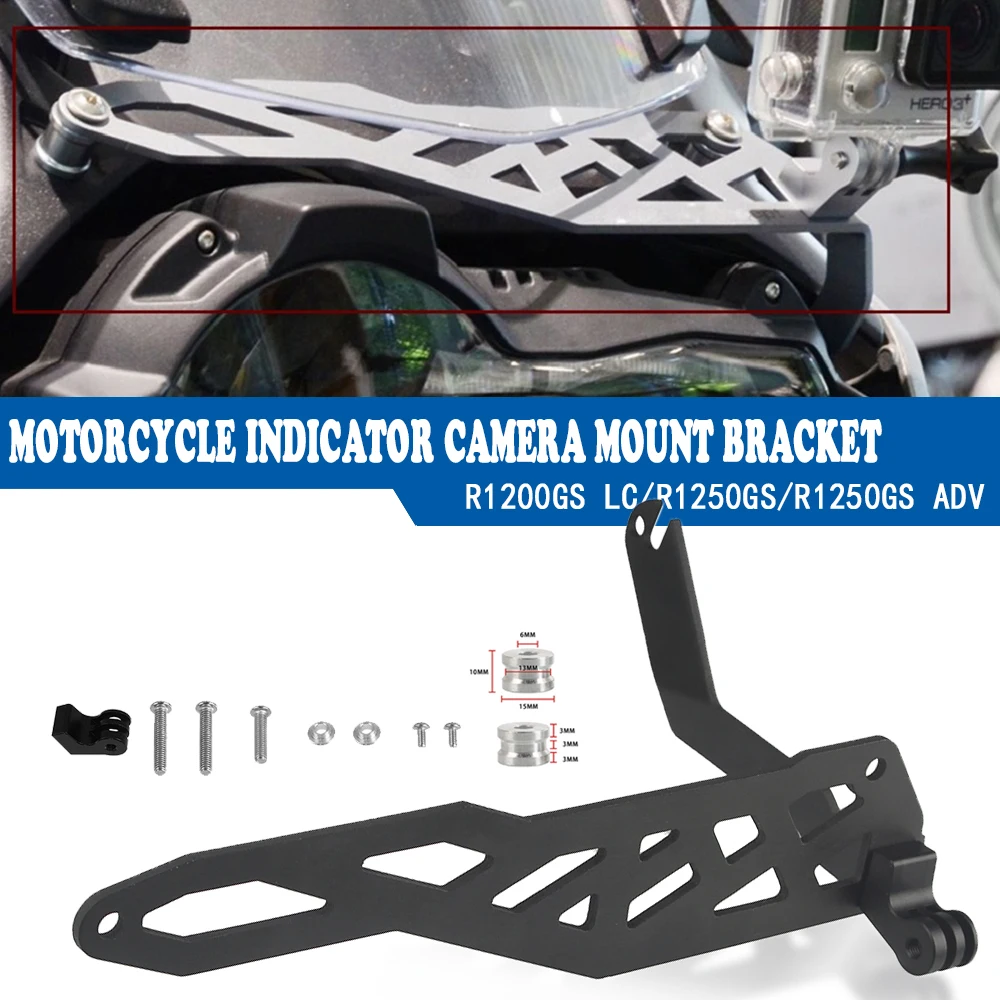 For BMW R1200GS LC R1250GS R1250 GS ADV Adventure 2013 - 2023 GS 1200 1250 Gopro Cam Rack Indicator Sports Camera Mount Bracket