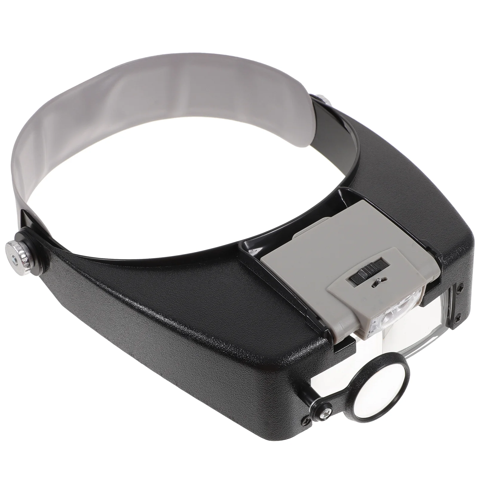 

Lighted Magnifying Glasses Head Magnifier Sun Visor for Senior Abs Multifunctional Work Head-mounted LED