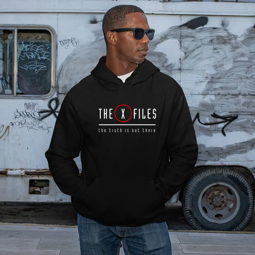 

The X-Files film trust no one scifi men's winter clothes Alien streetwear hoodie for men vintage movie printed graphic hoodies