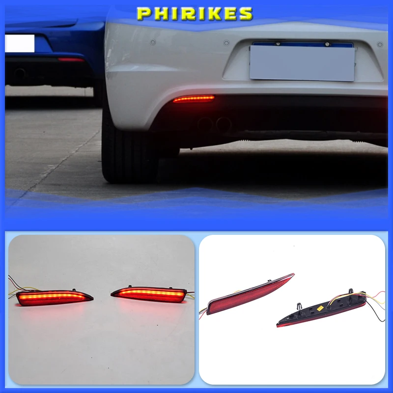 

Led rear bumper lights for Volkswagen VW Scirocco R GTS Rline 2011 2012 2013 2014 2015 Braking Driving Turning lamp reflector