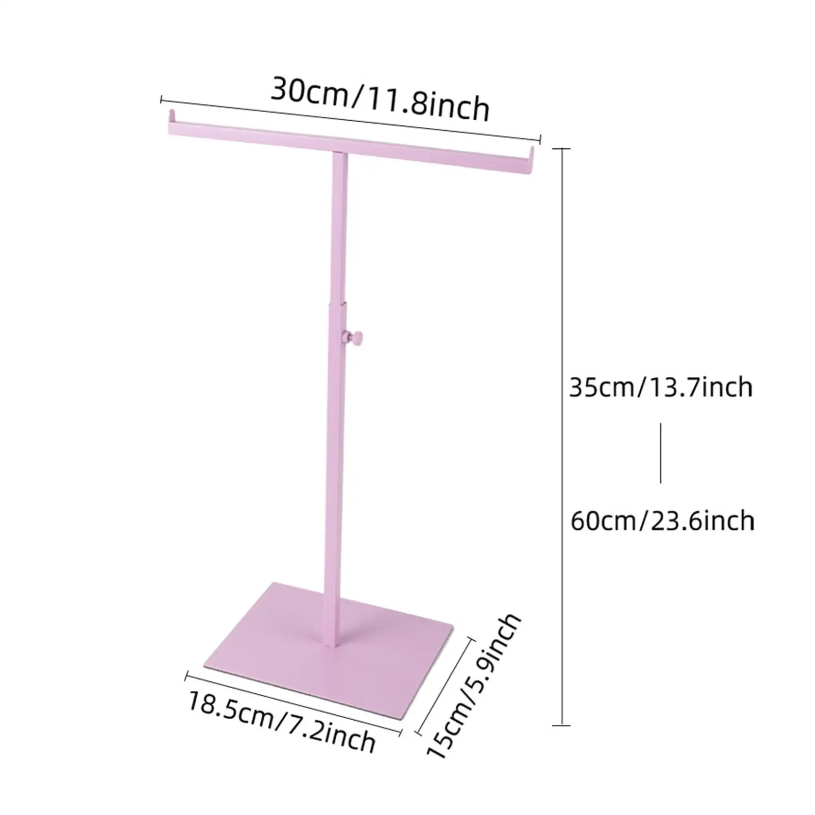 Necklace Holder Jewelry Stand Portable Metal Bag Display Rack for Retail Countertop Boutique Store Table Top Fashion Accessories