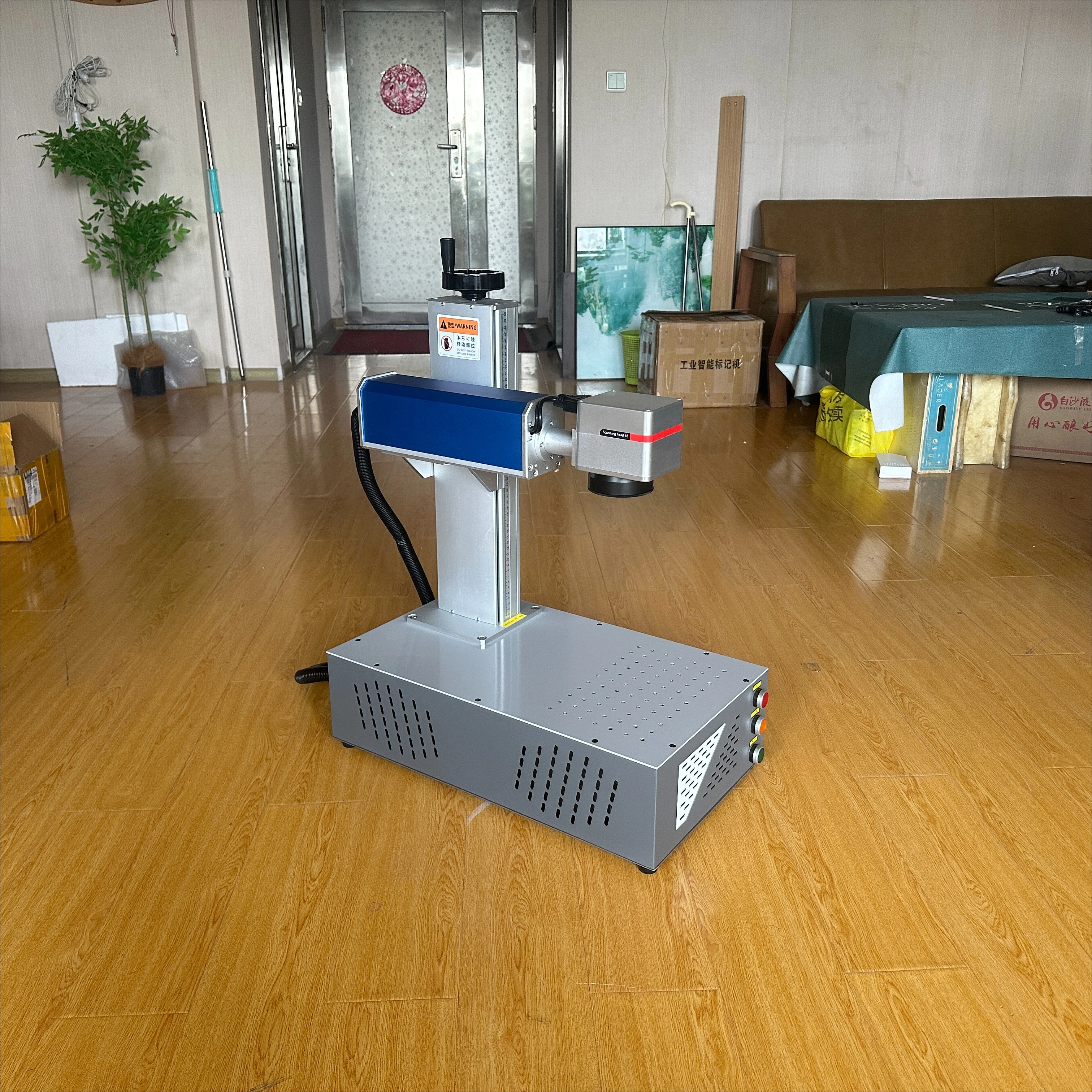 

50W 30W 20W Fiber Laser Marking Machine Engraver Nameplate Metal Carving PVC Plastic Stainless Steel Tool Raycus or MAX