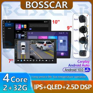 क्रिस्टल-क्लियर 9 इंच कार स्क्रीन + 3D पैनोरमिक कैमरा: दृश्यता बढ़ाता है, Apple CarPlay, Android Auto, वायरलेस कार C को सपोर्ट करता है 10 best sales कार स्क्रीन एप्पल कारप्ले - №10