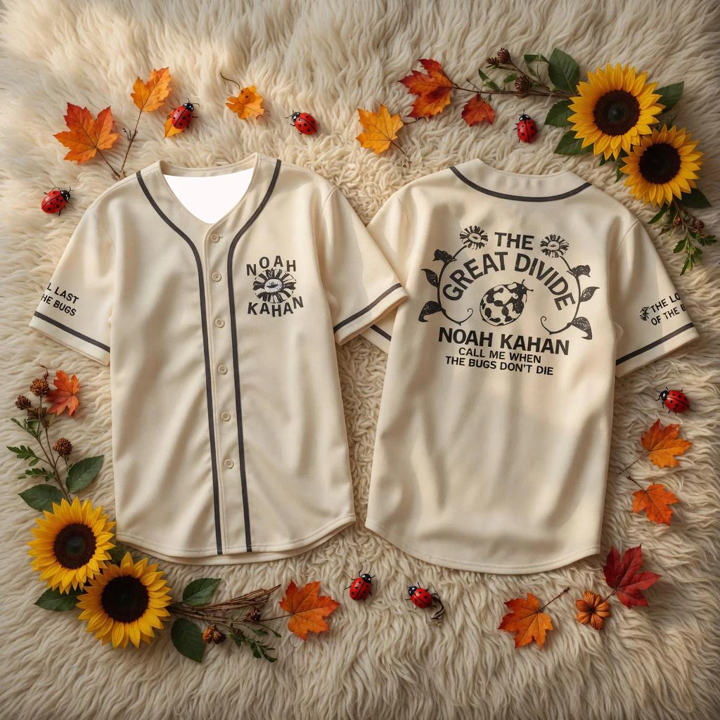 Hot Sale 2026 The Divide Tour Baseball Jersey, Noah Kahan Concert Shirt, Country Music Fan Apparel