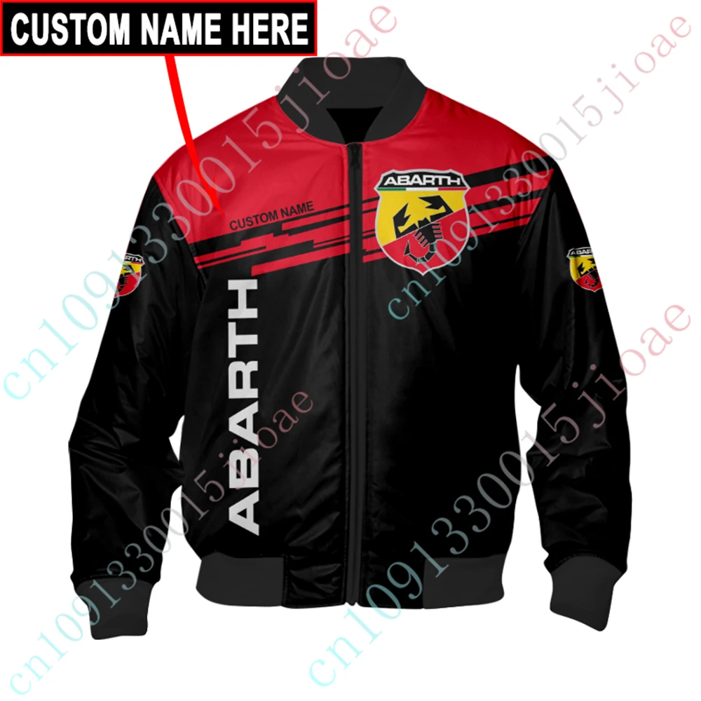 Abarth Thick Coat Harajuku Parkas Windbreaker Bomber Jacket Techwear Baseball Uniform Jackets For Men's Clothing Custom Logo