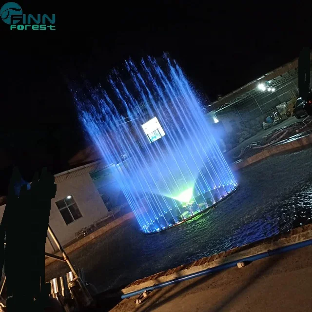 New Design Outdoor Garden RGB Led Light Floating Dancing Water Music Fountain