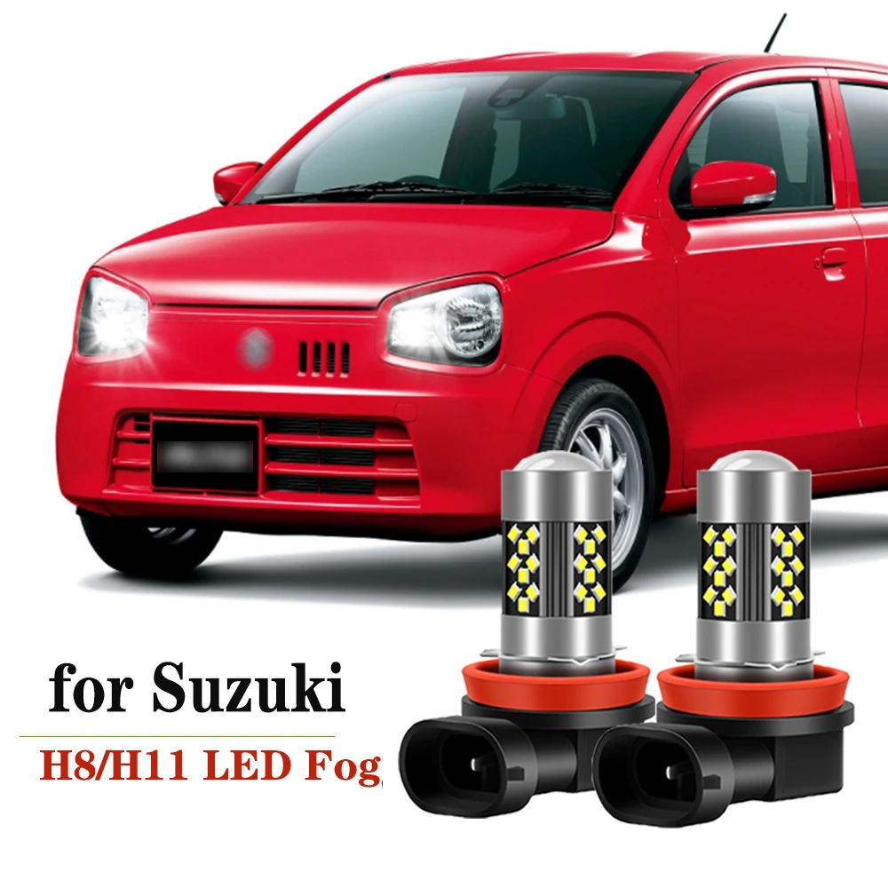 

2pcs 2400LM For Suzuki Alto 2009 2010 2011 2012 2013 2014-up,Baleno 2016-up LED H8 H11 Fog Light Bulb Car DRL Lamp 6000K 12V