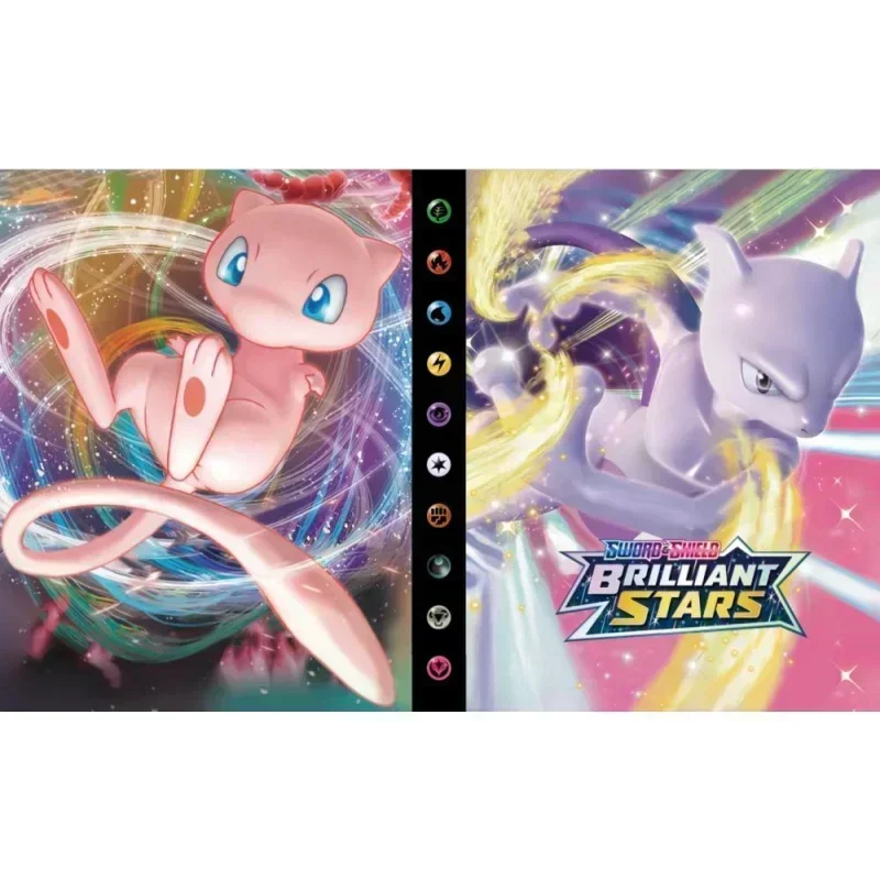 240PCS 애니메이션 몬스터 카드 바인더 만화 생물 TCG 컬렉션 앨범 게임 카드 트레이딩 카드 홀더 스토리지 도서 수집가