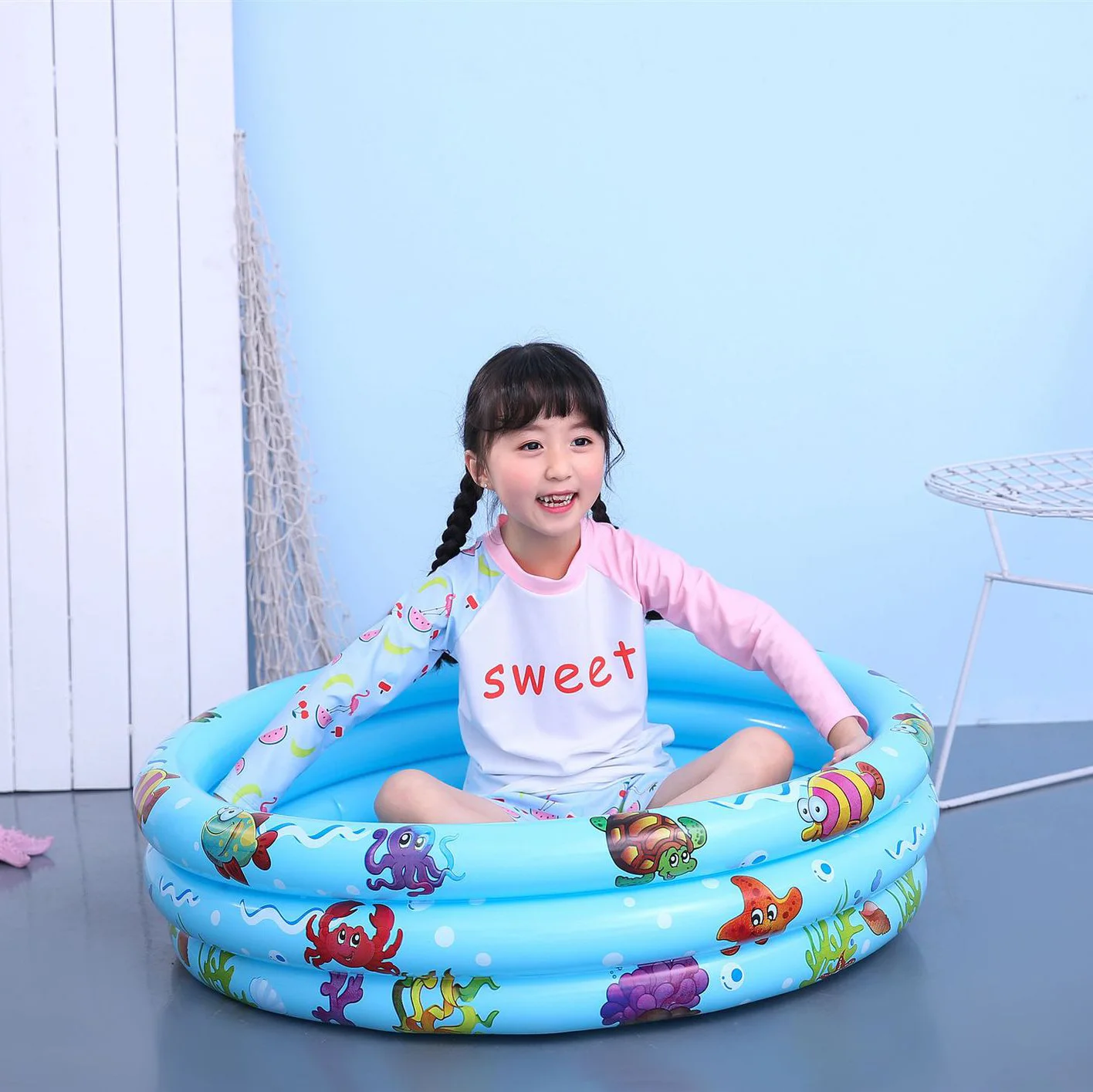 Inflatable Swimming Pool Piscina Portable Bathtub Pool Float Baby Swimming Pool Kids Basin Water Summer Party Toys 90cm