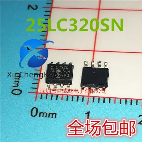 

30pcs original new 25LC320-I/SN 25LC320T-I/SN SOP8 32K SPI bus serial chip