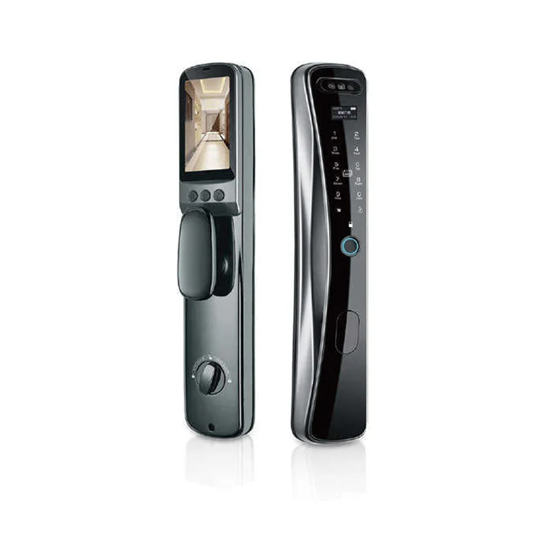 Anjielo Smart WiFi Tuya APP 3D Facial Recognition Fingerprint Smart Door Lock with 6-way Unlock and High Safety for Home