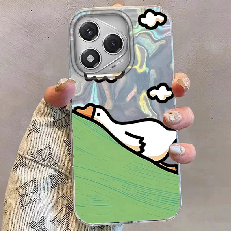 Cartoon Nette Ente Tier Telefon Fall Für Honor 400 Pro 200 Smart Magie 6 5 magie 7 70 Lite X9a X9b X9c X8a X8b X7c X6 Abdeckung Welpen