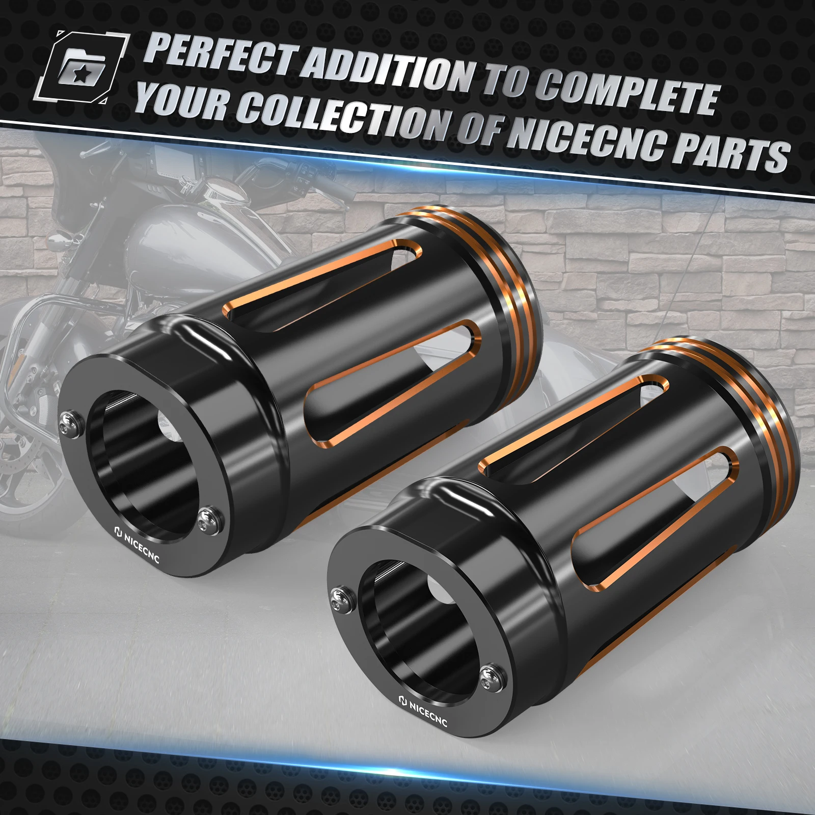 ل هارلي ستريت جلايد FLHX/خاص FLHXS NICECNC شوكة المنزلق يغطي الطريق الإنزلاق خاص FLTRXS 2015-2023 الترا المحدودة FLHTK