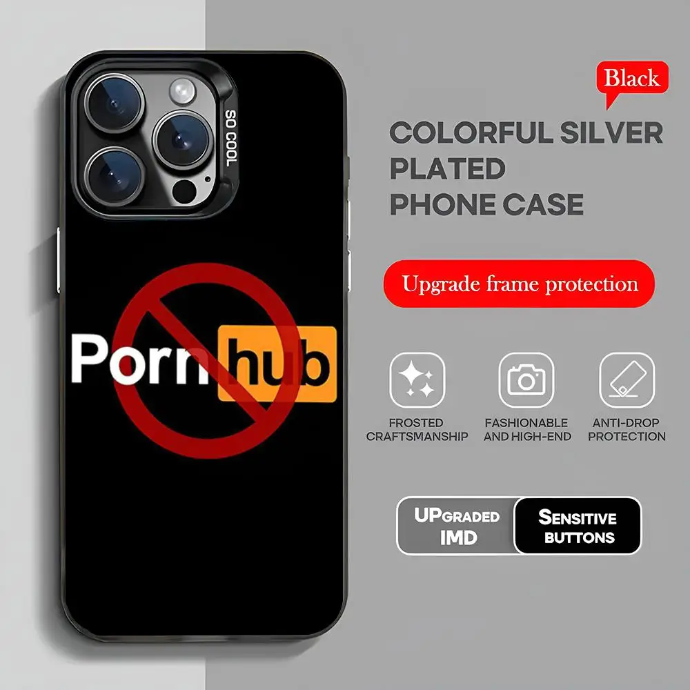 P-Porn-hubs-Tumble-P-Pornhubs Phone Case 2024 IMD Case For IPhone 16 15 Pro XR XS 7 8 Plus SE2024 Shockproof Color Phone Funda