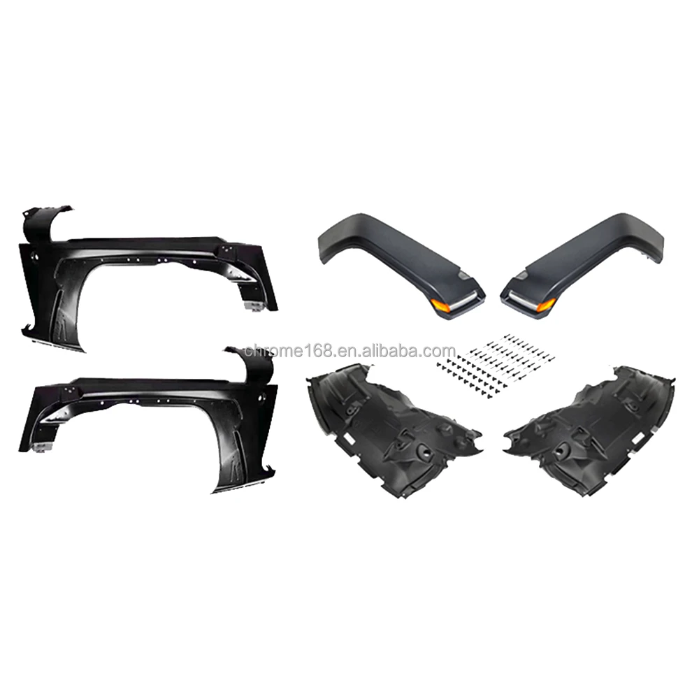 JL Style ABS Black Front Fender Flares for Jeep Wrangler JK 07+ 2007-2018 4x4 Accessories-Maiker Manufacturer Replacement