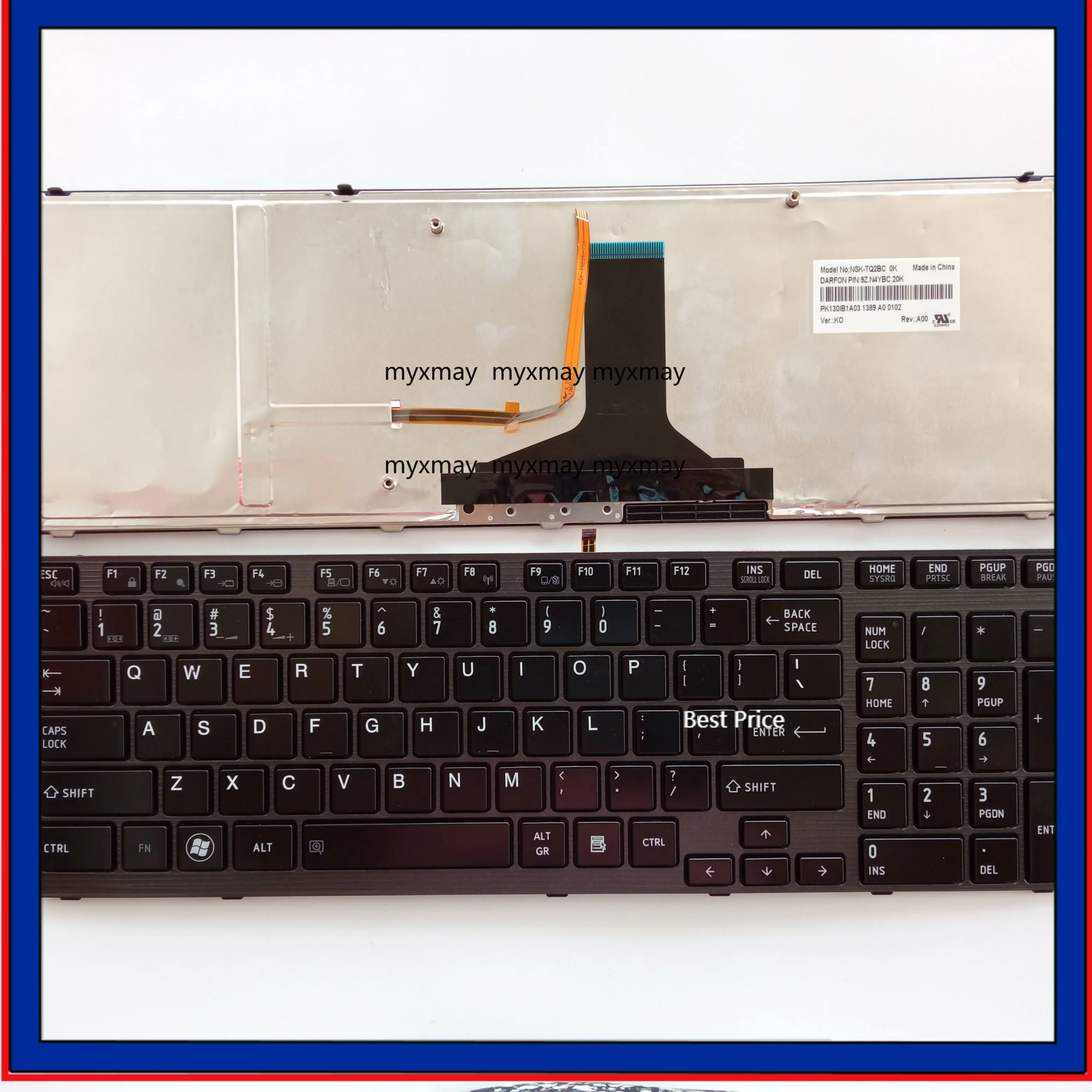 

New Laptop Backlit Keyboard For Toshiba Qosmio X770 X775 English US