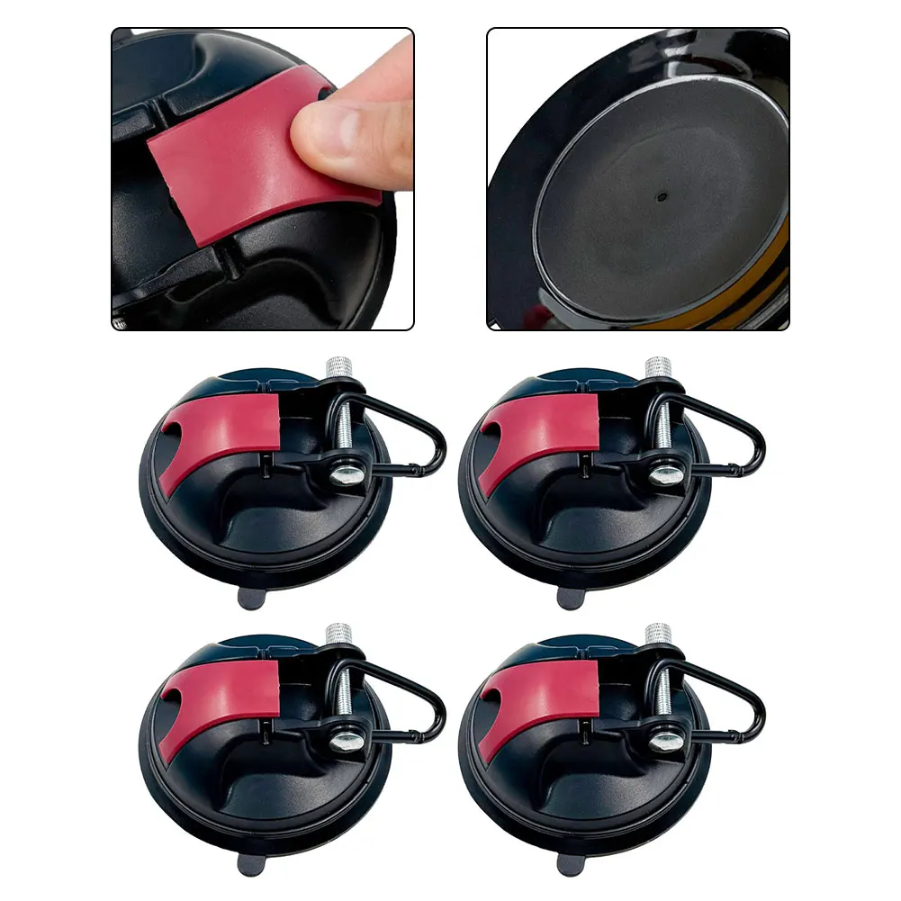 

4pcs Campervan Awning Suction Cup Hooks 98.8*43.5mm Plastic Tent Suction Cup Hooks 30 Kg For Awnings And Campervans Accessories
