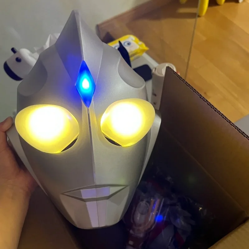 

Аниме Ультрамен головной убор Тига шлем светящаяся маска Хэллоуин производительность Cos супер-мужская имитация маски сенсорный переключатель игрушка подарок для взрослых