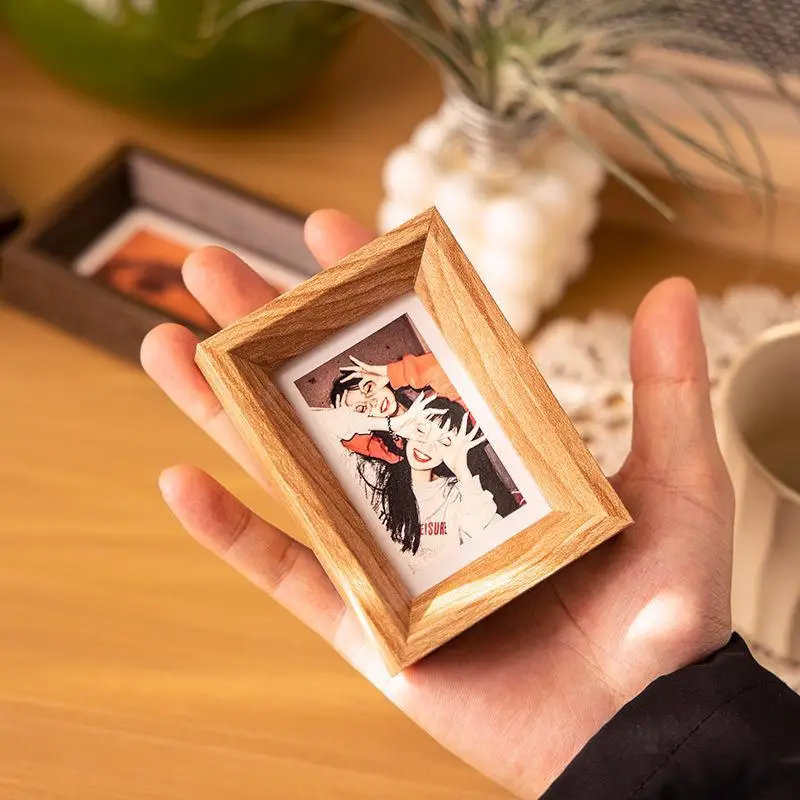 Mini Wooden Photo Frame, 3-Inch Display Stand