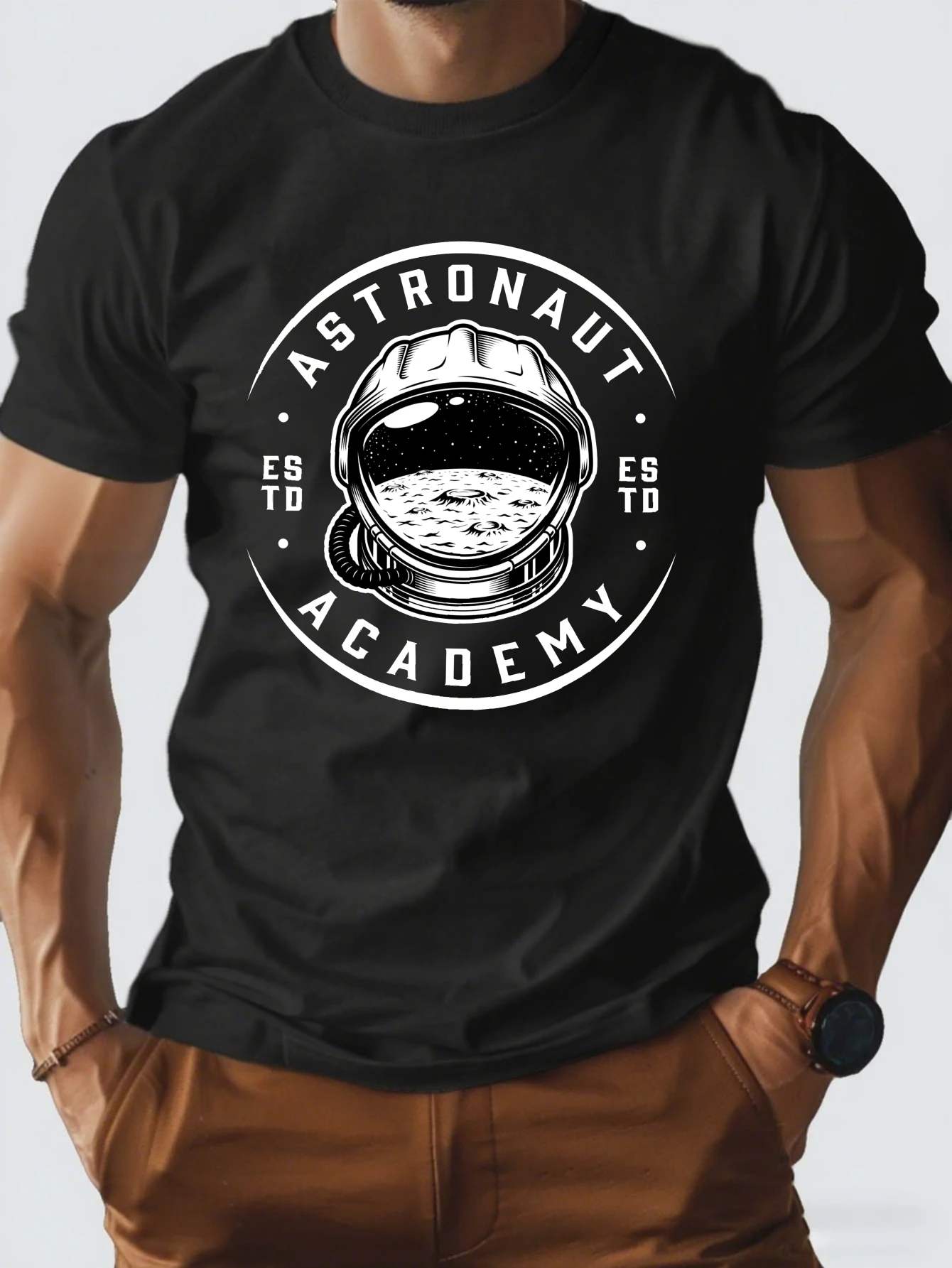 

Men's Vintage Crossed Guns T-Shirt Western Retro Casual Streetwear Cotton Tops