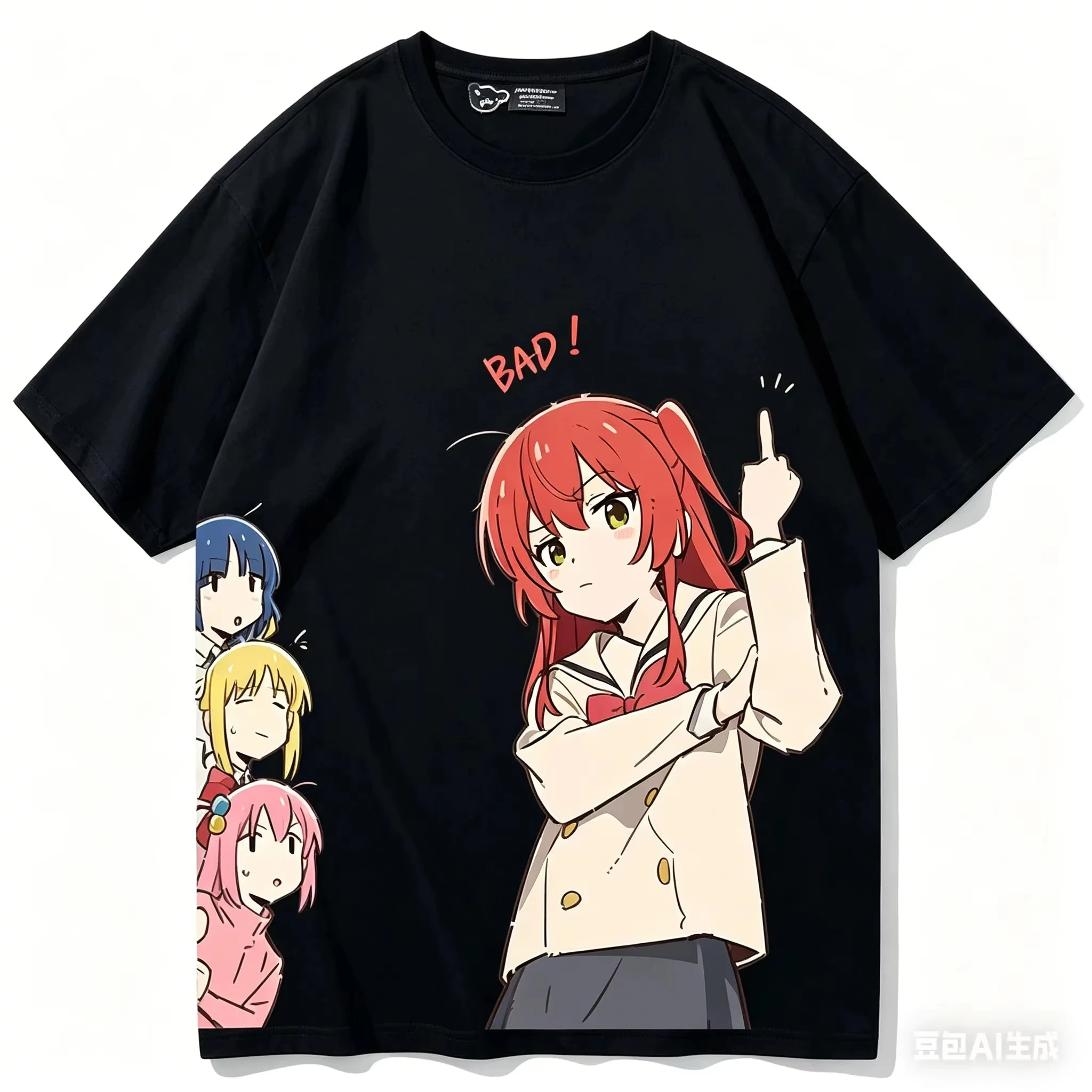New Loose Vintage Breathable All-Season Casual Anime T-Shirt, Hitori Gotoh from Bocchi The Rock Women And Men T-Shirt