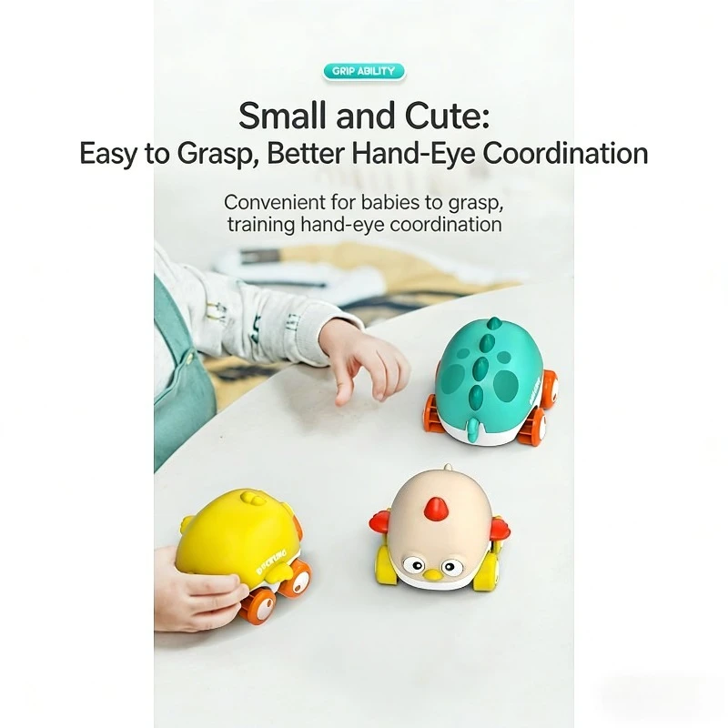 Baby Power Car Amphibious Multi Gameplay Cute Dinosaur Clockwork Car Baby Water Play Toy Exercise Hand Eye Coordination Ability