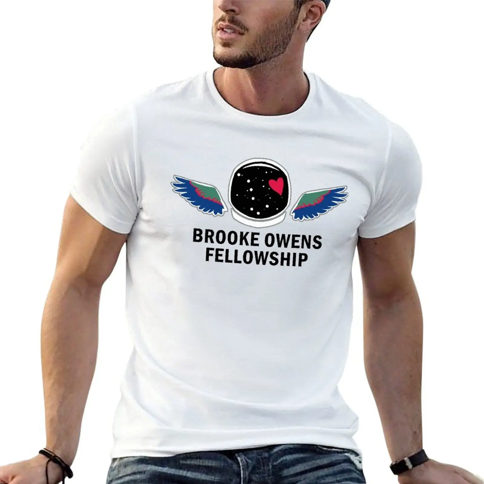 Brooke Owens Fellowship Logo T-Shirt blue archive heavyweights oversized t shirts for men