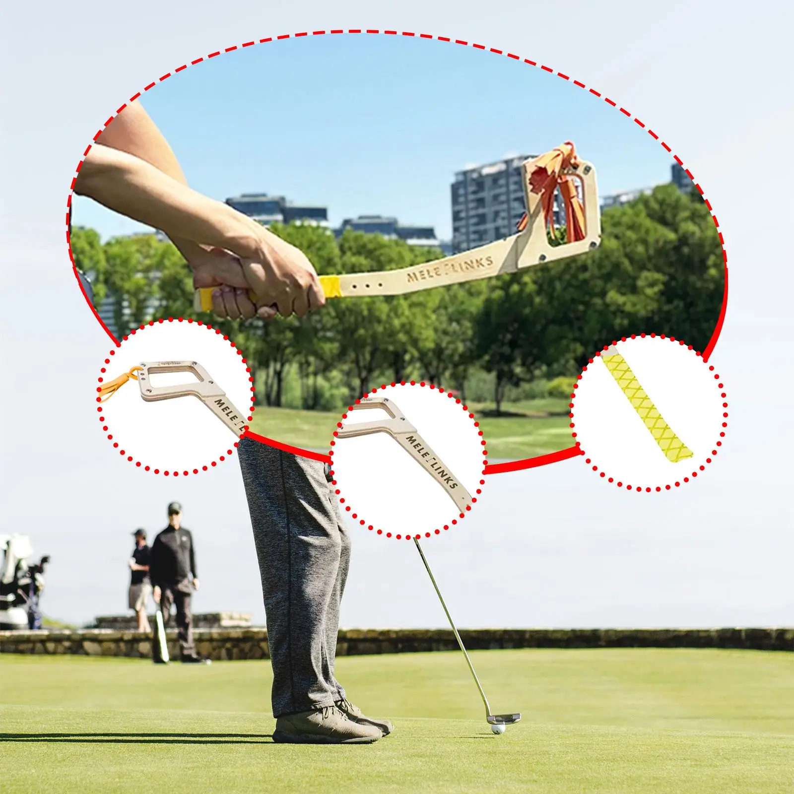 

Golf Swing Trainer Tool Tempo Training Rod for Golfing Accessories Gym Court