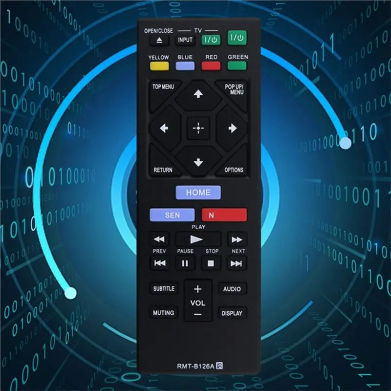IDUD For Sony BD Blu-Ray DVD Player Replacement Remote Control RMT-B126A Fits Models BDP-BX120 BDP-BX320