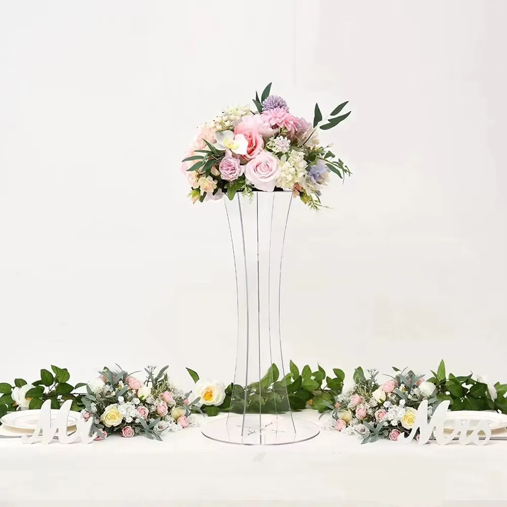 Acrylic Flower Rack for Wedding Table Centerpiece, Road Lead, Cake Stand, Event Party Decoration, 10PCs