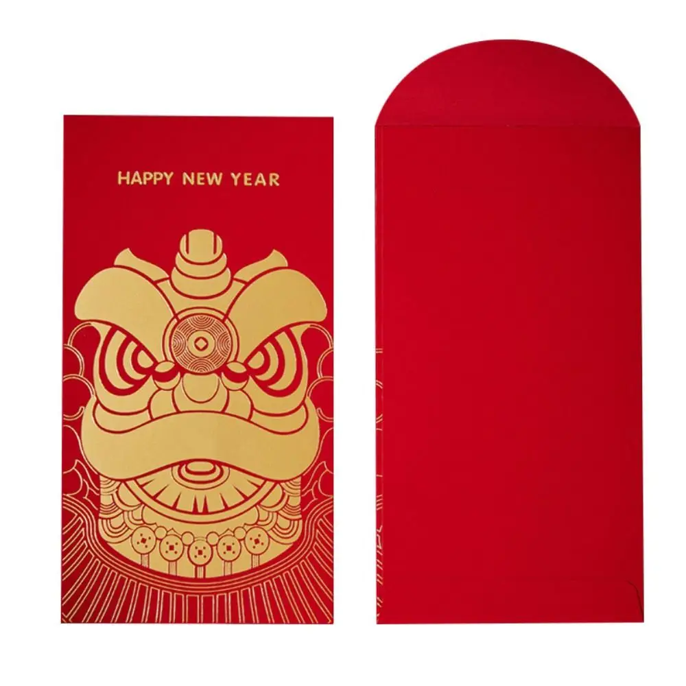 

Chinese Style Dragon Year Red Envelope Stamping Gold Festive Lucky Money Bag Hongbao Traditional New Year Money Red Envelope