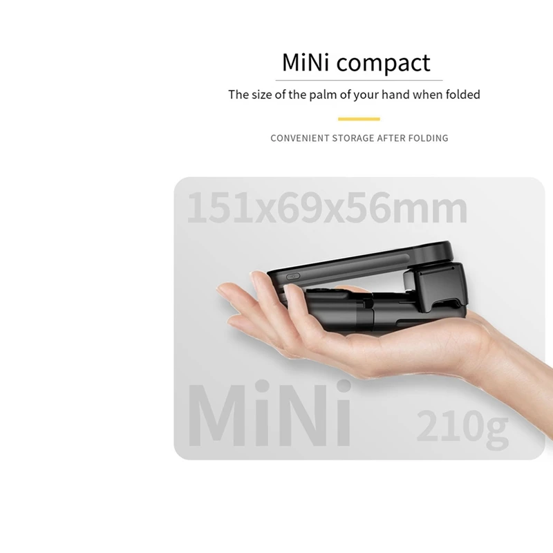 Smart-72Cm стабилизатор подвеса для мобильного телефона с защитой от сотрясений Bluetooth палка для селфи ручной стабилизатор из алюминиевого сплава