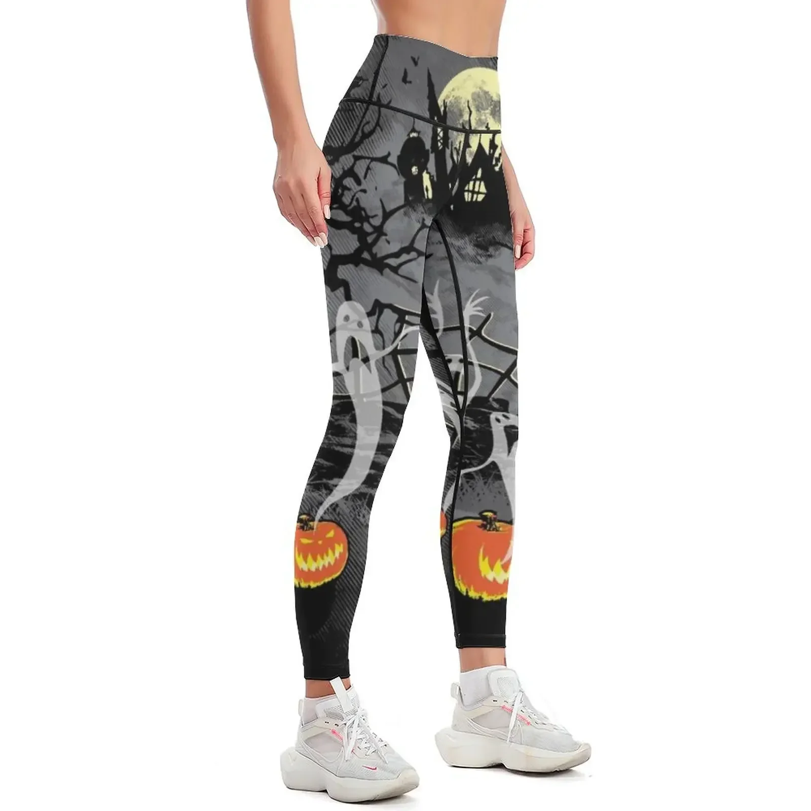 Haunted Halloween Leggings legging gym Leginsy push up gym sportswear woman Women's high waist Womens Leggings
