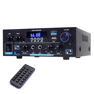 Woopker Amplifier AK55 900W Maks 2.0 Saluran Dinilai 70W+70W Audio Bluetooth Hi Fi Pemutar Musik Karaoke Mendukung 110V 220V 12V 10 audio penjualan terbaik hi end - №