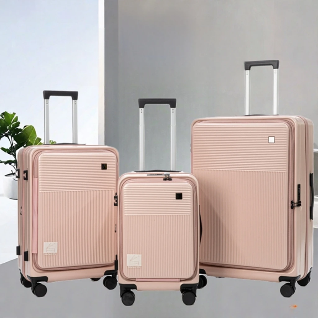 Hot Sale 20 24 28 Inch TSA Locks Spinner Wheels Trolley Hard Case Luggage Sit Kid Travel Bags Suitcase